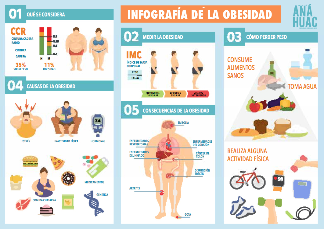 Infografía de la obesidad